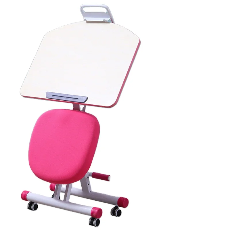 Modern Foldable Plastic Study Table and Chair Set for Bedroom Use