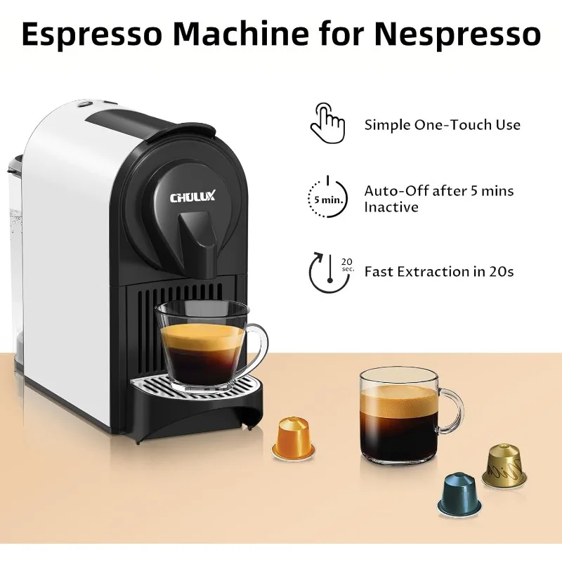 Bafè-Pro Espresso Machine, Mini Espresso Machine for Nespresso Original Capsules, Single Serve Coffee Machine for Home Espresso