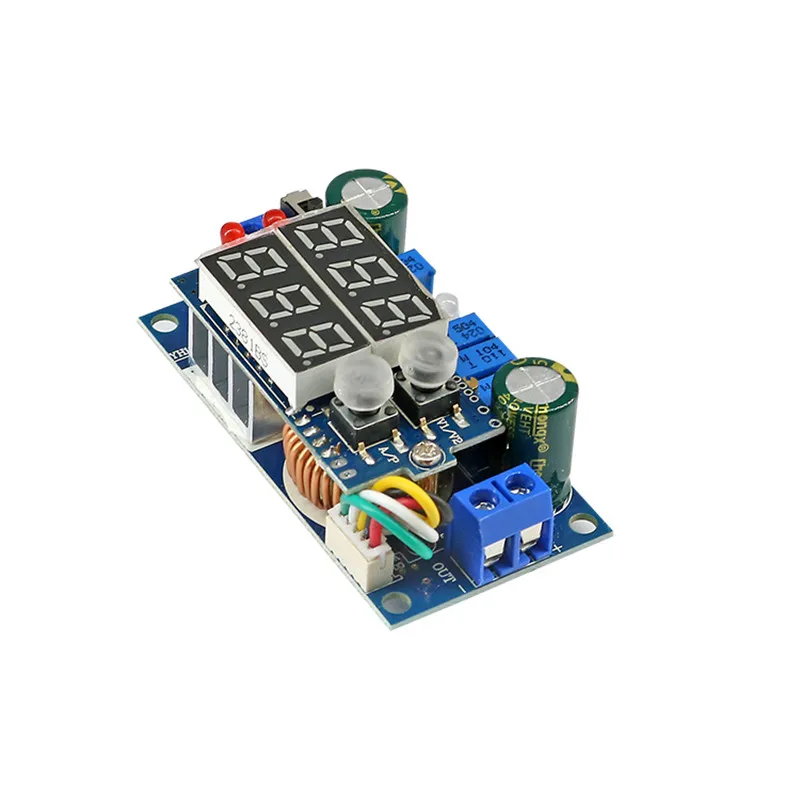 Controlador solar MPPT 5A, módulo reductor de DC-DC con pantalla digital, voltaje constante, corriente constante, módulo de carga de batería