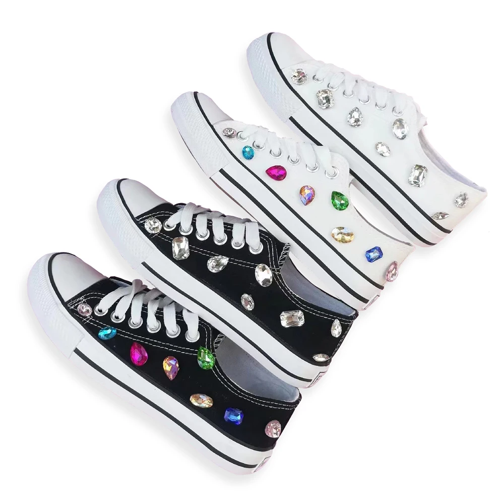 2022 Women\'s Canvas Non-slip Soft Fashion Casual Shoes SneakerFour Seasons Hand-made Canvas Women\'s Single Flat 32-44