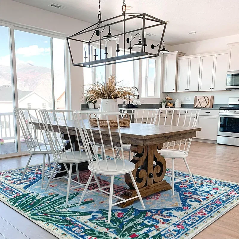 Carpet in The Living Room Tiger Rug Pattern Vintage Ethnic Style Persian Carpet Home Rug Thickened Soft Plush Bedside Area Rugs