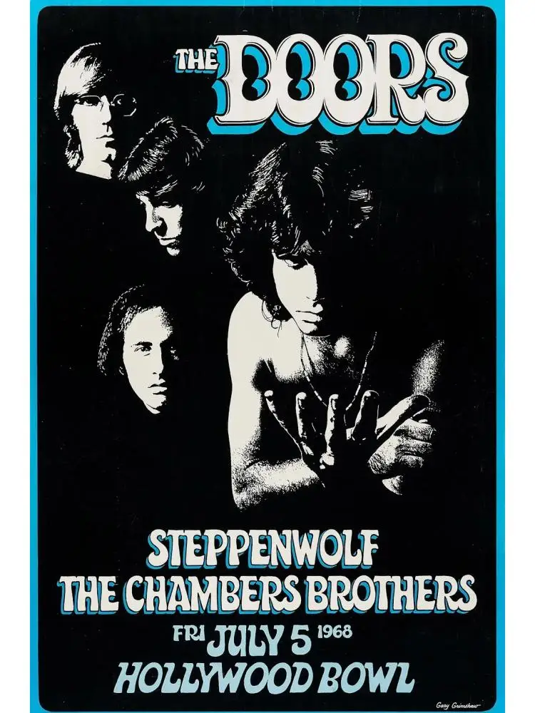 فن قماشي مستوحى من الأبواب لديكور المنزل ، فرقة روك عتيقة ، فن حائط موسيقي ، جديد وفريد