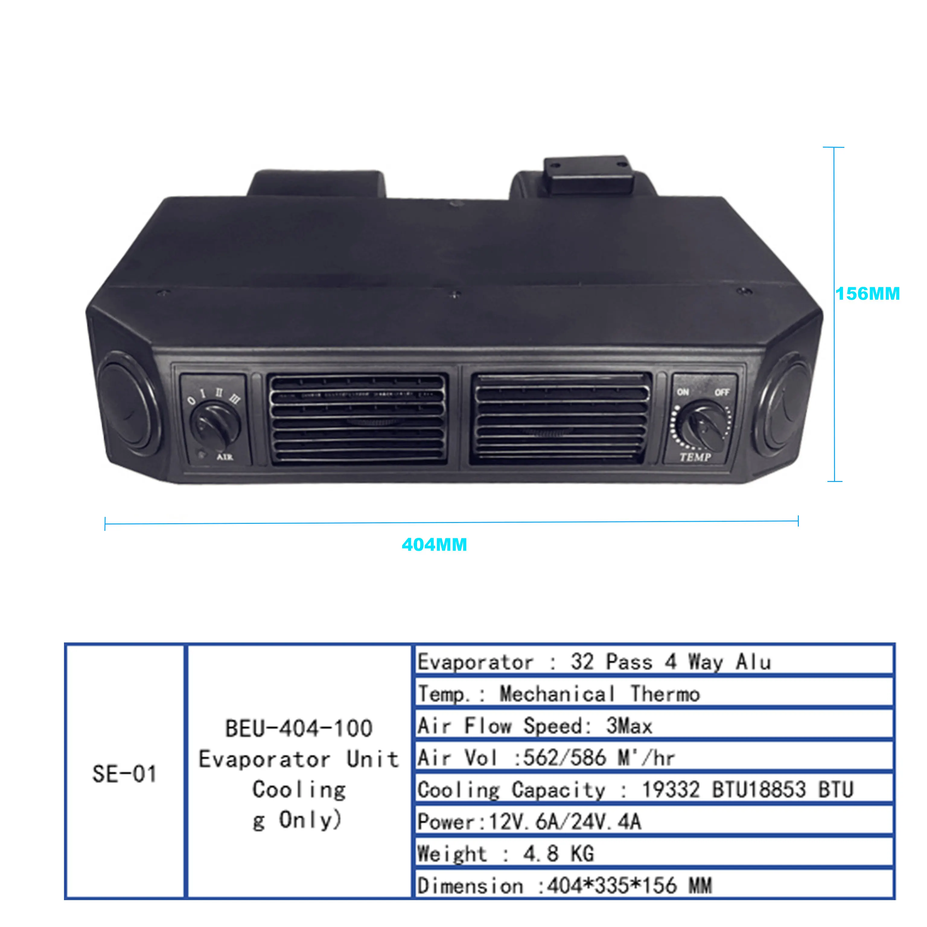Split Type Electric Dc 12v 24v Air Conditioner 24v Air Conditioner Truck Air Conditioning For Car Truck Van