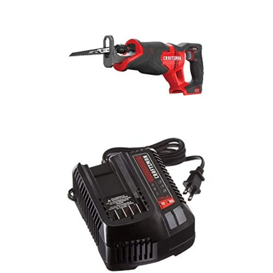 

V20 Reciprocating Saw Cordless with Fast Charger Battery Sold Separately CMCS300B and CMCB104
