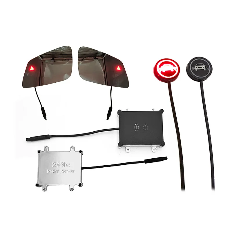 Hesida Car Blind Spot Monitoring System 24Ghz BSD Assistant Car Lane Changing Warning Detection Radar BSM Blind Spot Mirrors