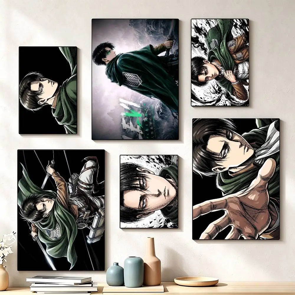 Levi Ackerman Attack on Titan  Poster High Quality Dorm Living Room Aesthetic Wall Decoration Painting Stickers Gift