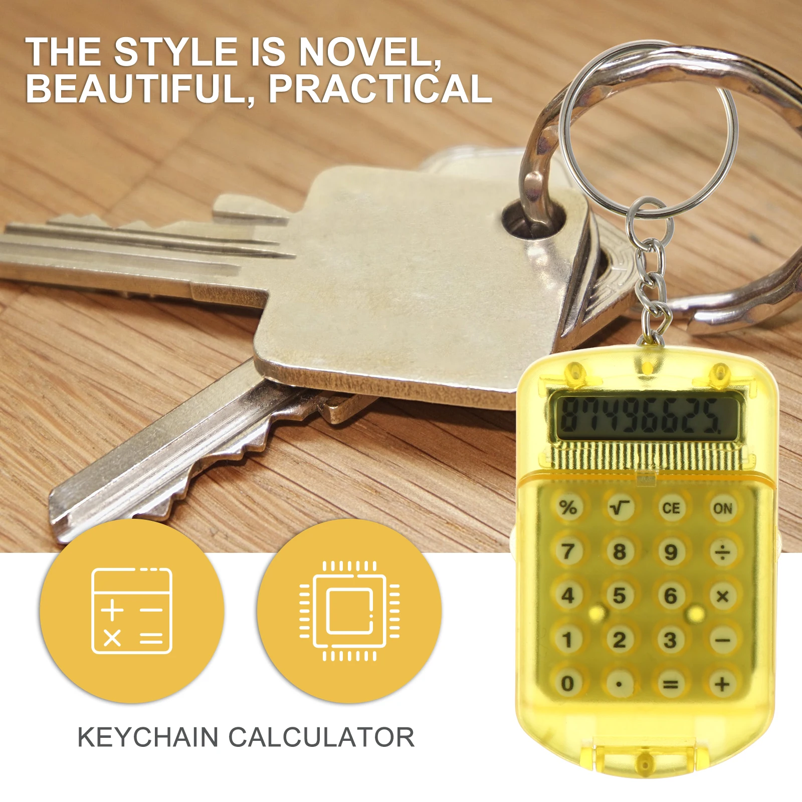 

3 Pcs Scientific Calculators Mini Portable Small Keychain Size Nurse