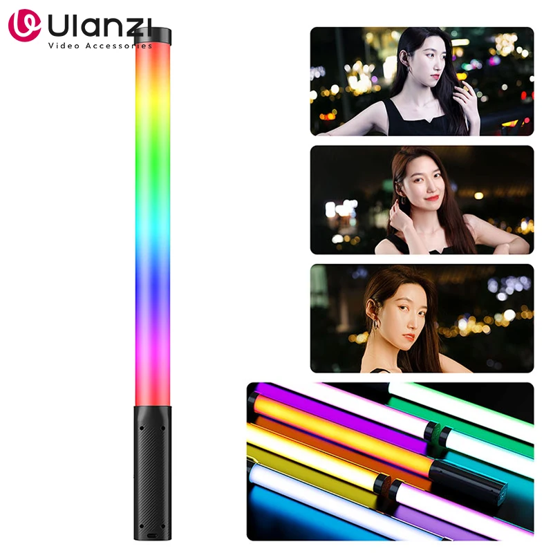 Ulanzi VL119 10W RGB Stick Light Handheld Tube Light Colorful LED Video Light Wand CRI 95+ 2500K-9000K Photography Studio Light