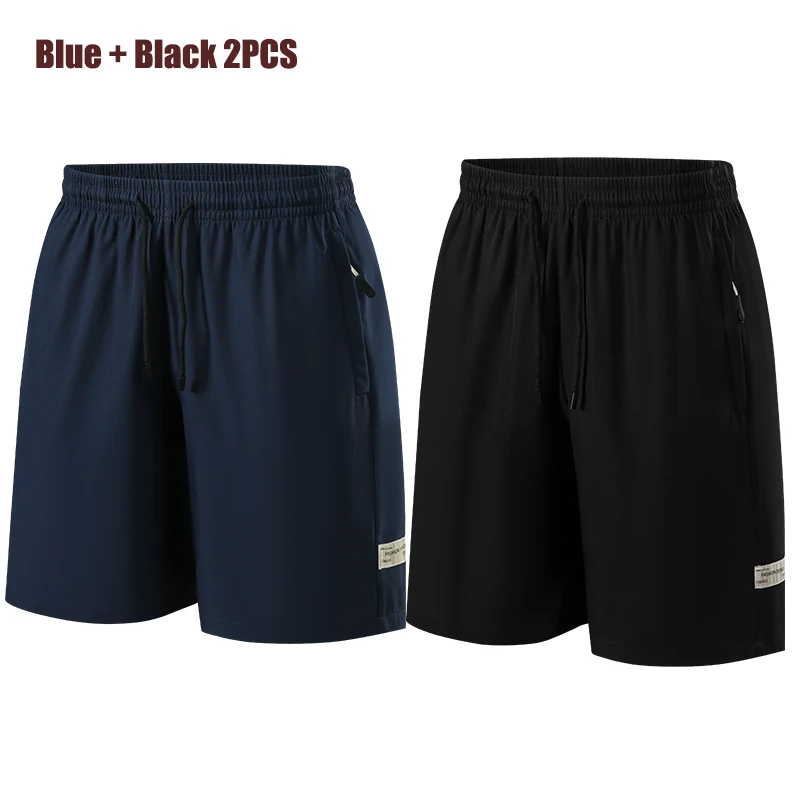 Pantalones cortos deportivos de seda de hielo suave de alta calidad para exteriores, pantalones cortos cómodos multifuncionales transpirables de 5 minutos para correr, pantalones cortos de verano para hombre