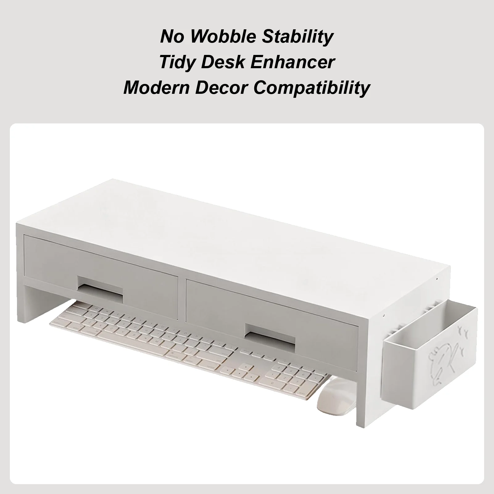 

Подставка для монитора, двойной ящик, эргономичный органайзер, компьютерный стол, подставка для монитора для семьи, друзей, домашнего офиса, кабинета в помещении, спальни