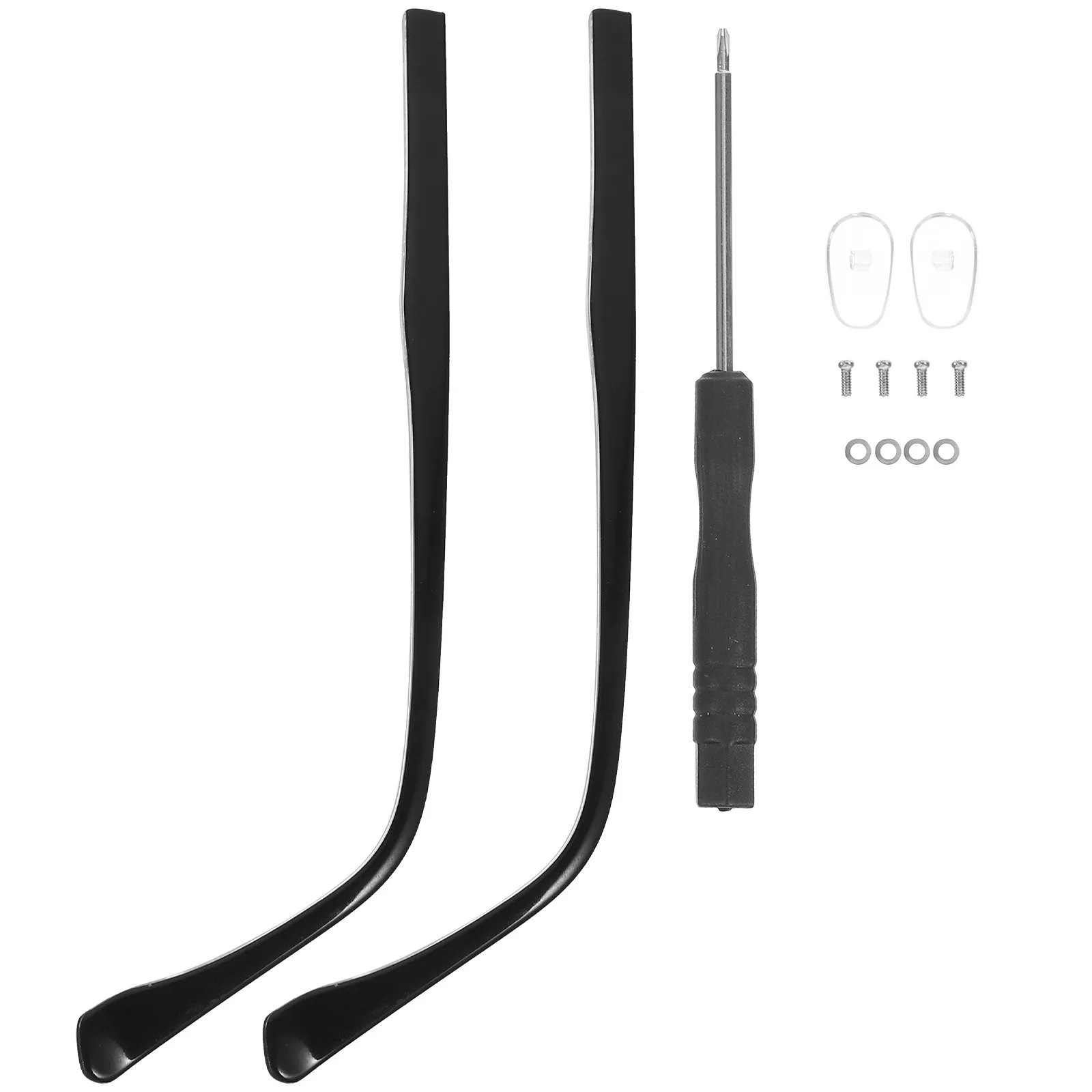 

1Set Metal Glasses Arm Replacement Sturdy Universal Eyeglasses Temple Replacement Legs for Sunglasses Reading Glasses Repair Kit