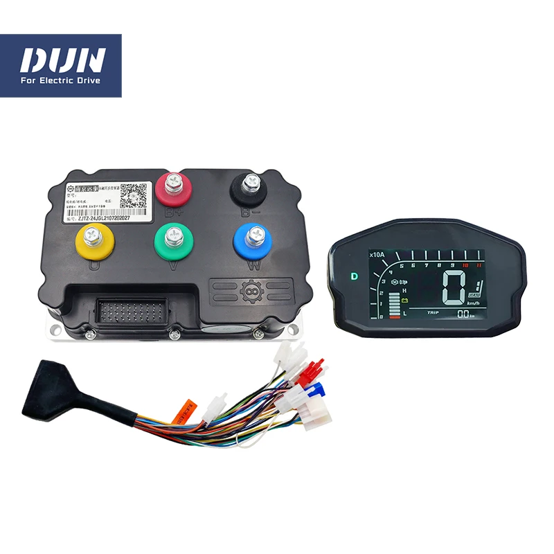 3KW-4KW 190A 72V ND72360 BLDC Programmable Motor Controller Fardriver with ONE-LIN DKD Display For QS Spoke E-Bicycle