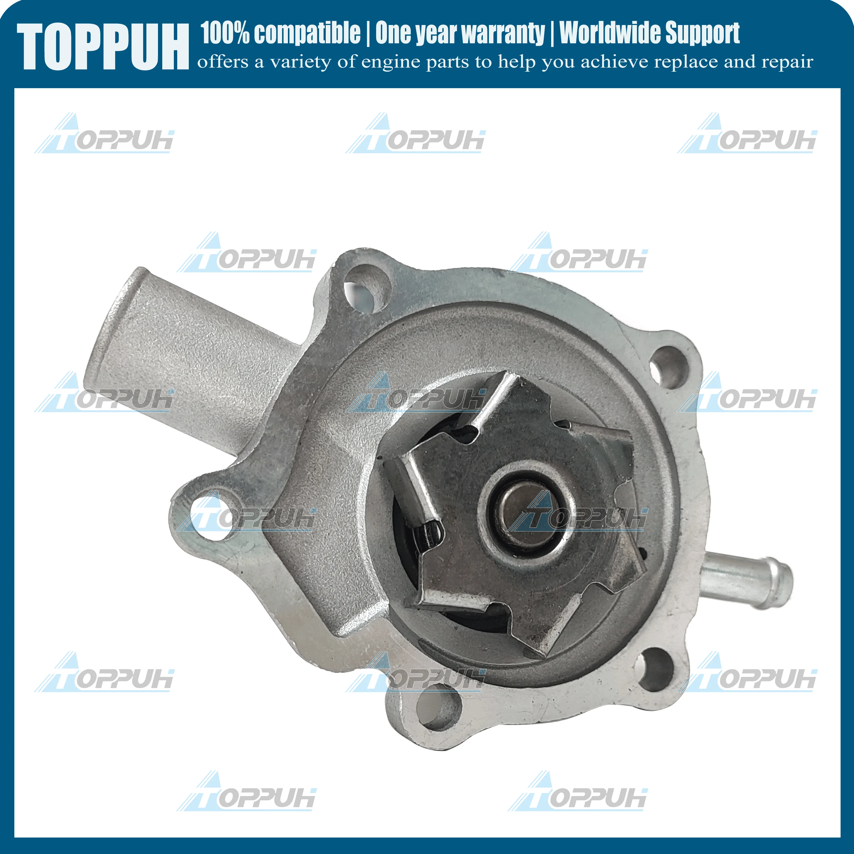 TOPPUH Water Pump 15534-73030 15852-73030 For Kubota Engine tractor D600 V800 Z400 D750 D850 D950