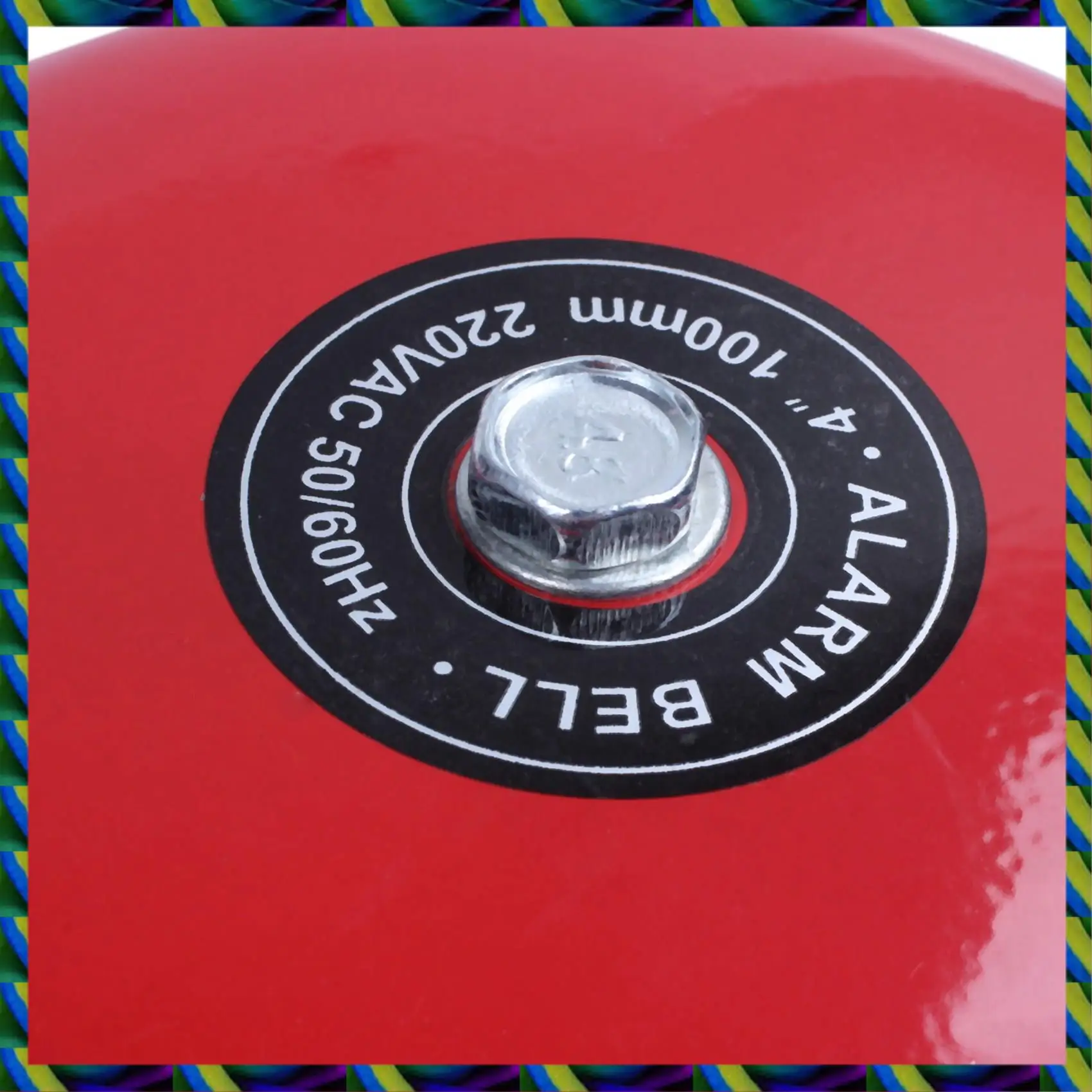 Daily 2X AC 220V 100Mm 4 Inch Dia Schools Fire Alarm Round Shape Electric Bell Red