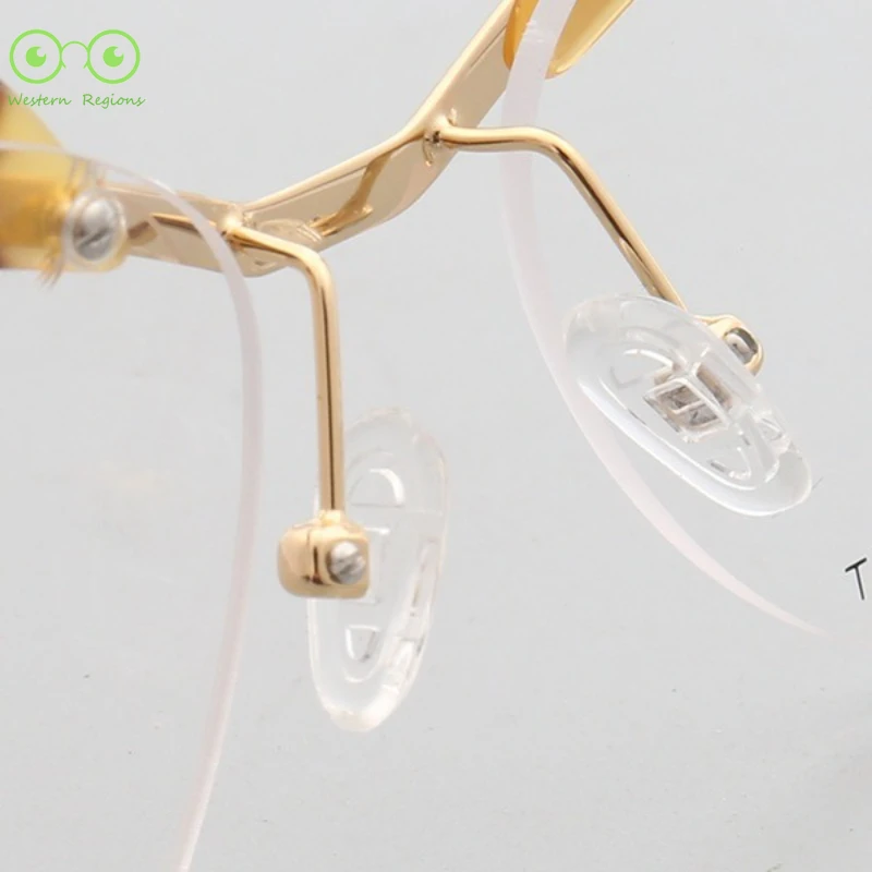 إطار نظارات شخصي للرجال والنساء، نموذج معدني، إطار نظارات مصمم، يمكن مطابقة مع قصر النظر