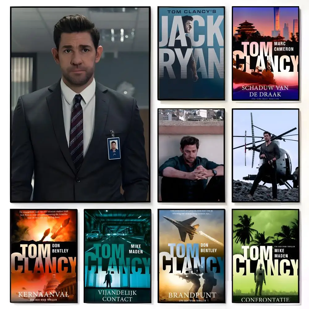 Tv Action Spy T-Tom Clancy's Jack Ryan Poster American Film Mural Home Childrens Room Wall Decor Print