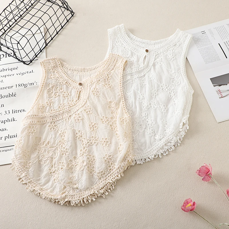 n سترة نسائية محبوكة كلاسيكية صيفية Svel f بياقة مفتوحة وتصميم شرابة متدفقة من مزيج القطن والبوليستر العادي...