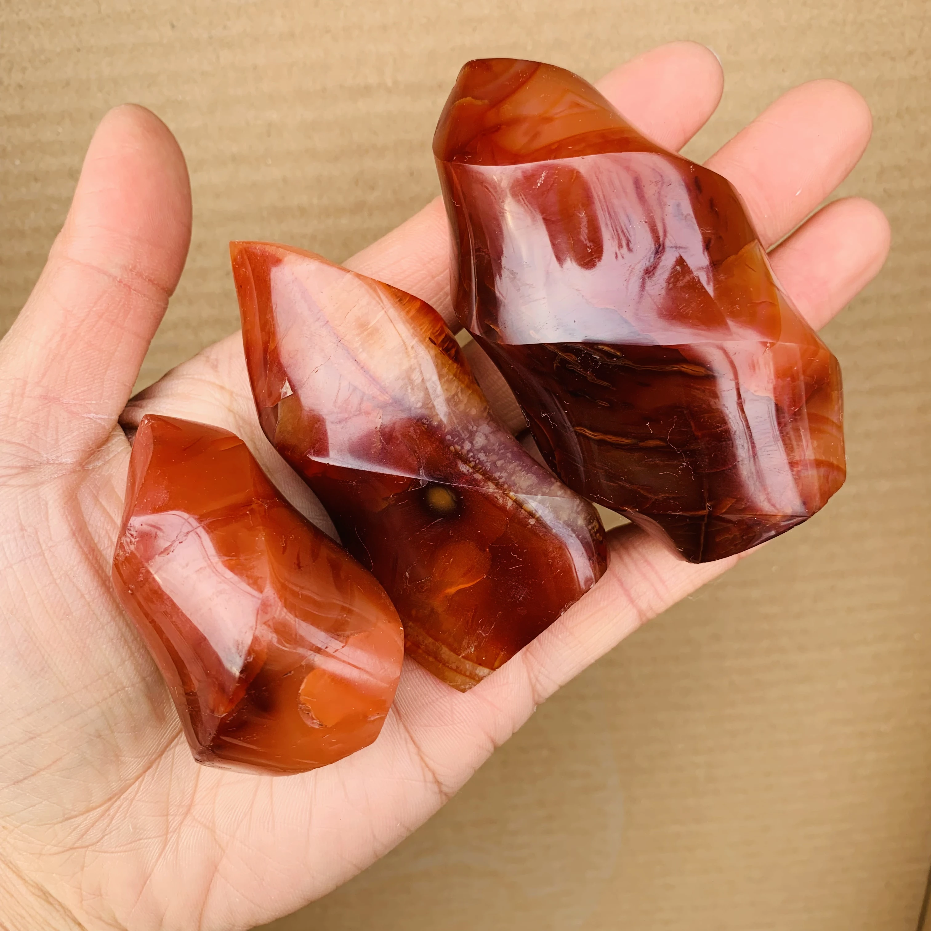 

Natural Red Agate Torches Carnelian Quartz Crystal Torch Reiki Healing Madagascar Minerals Specimen gemstone gifts decoration