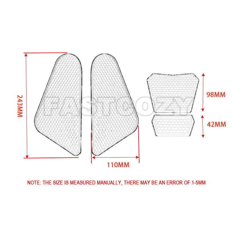 สติ๊กเกอร์กันลื่นข้างถังน้ำมัน HIMALAYAN แผ่นกันน้ำยางสำหรับ Himalaya 450 452 HIMALAYAN450 2024 2025 2026