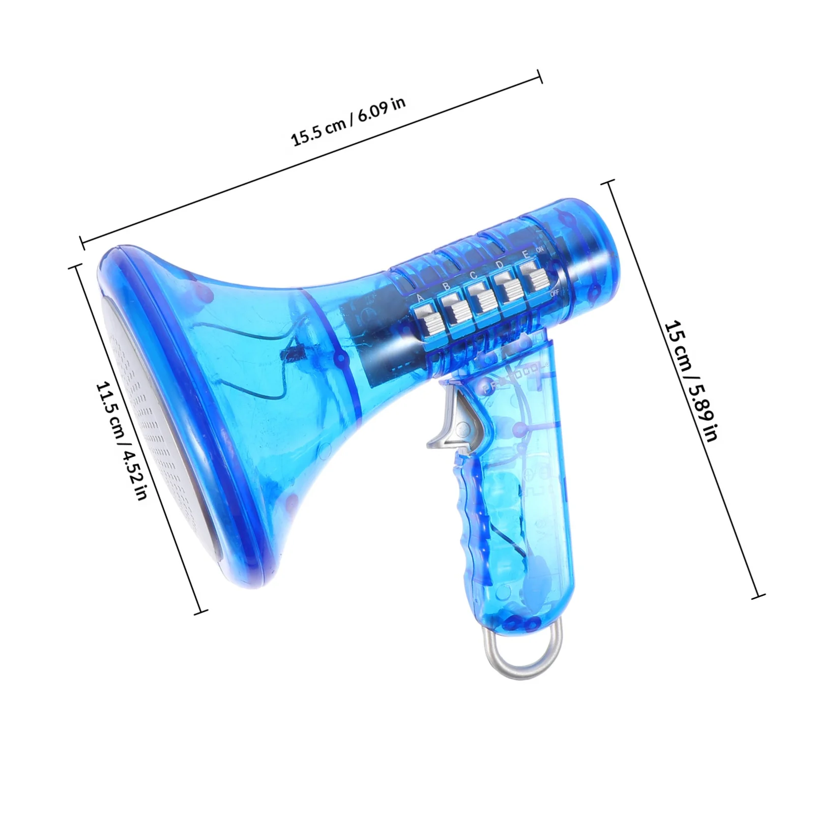 Handheld Voice Changer Speaker Funny Colorful Plastic Trumpet Plaything for Kids Stage Performance Props Loudspeaker Sounding