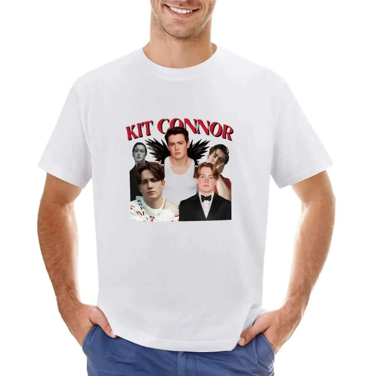 kit connor - kit connor vintage Tee T-shirt anime heavyweights boys whites t shirt for men