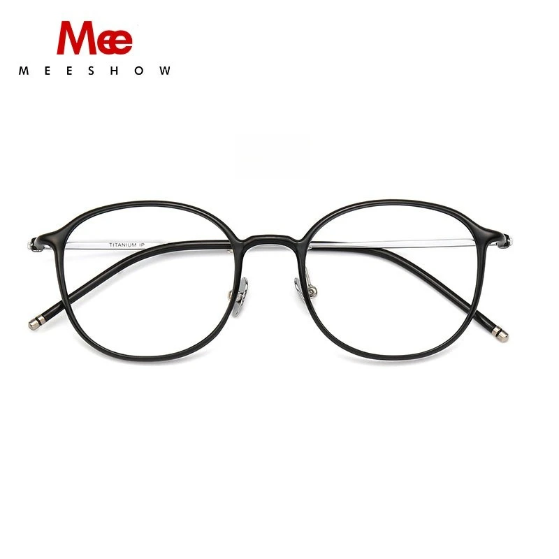 

MEESHOW Ultralight Comforts 6g Oval Women Small Frames Blue Light Blocking Ladies Customized Prescription Reading Glass
