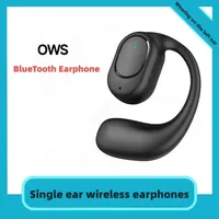 Single Wireless Earphones Air Conduction OWS Headphone HiFi Ear-Hook Music Sports Noise Cancel Headset for All Smartphones
