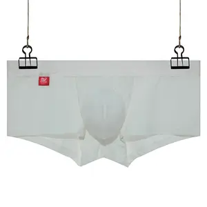 Plus Größe M-XXXL Vorderkleidung männliche männliche Baumwolle sexy Boxer Shorts bequeme Höschen weiche männliche Boxer u Dessous konvex 12 Hauptverkäufe der Herren -Herren mit Eröffnung vor - №2