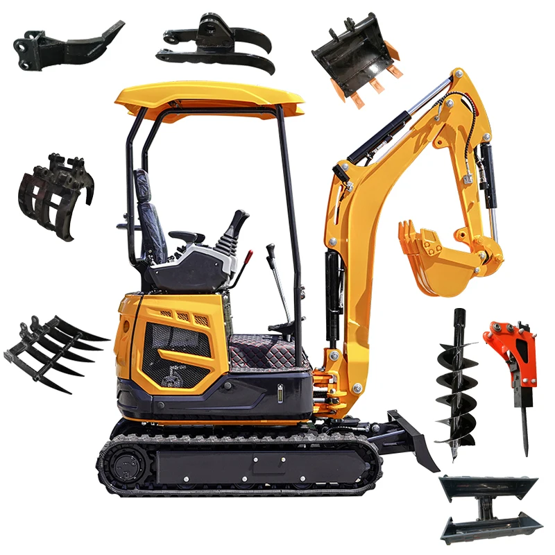 

EPA Excavator 1 Ton 3.5 Ton Crawler Digger Farm Used Minibagger 1.2 Ton Mini Excavator Machine