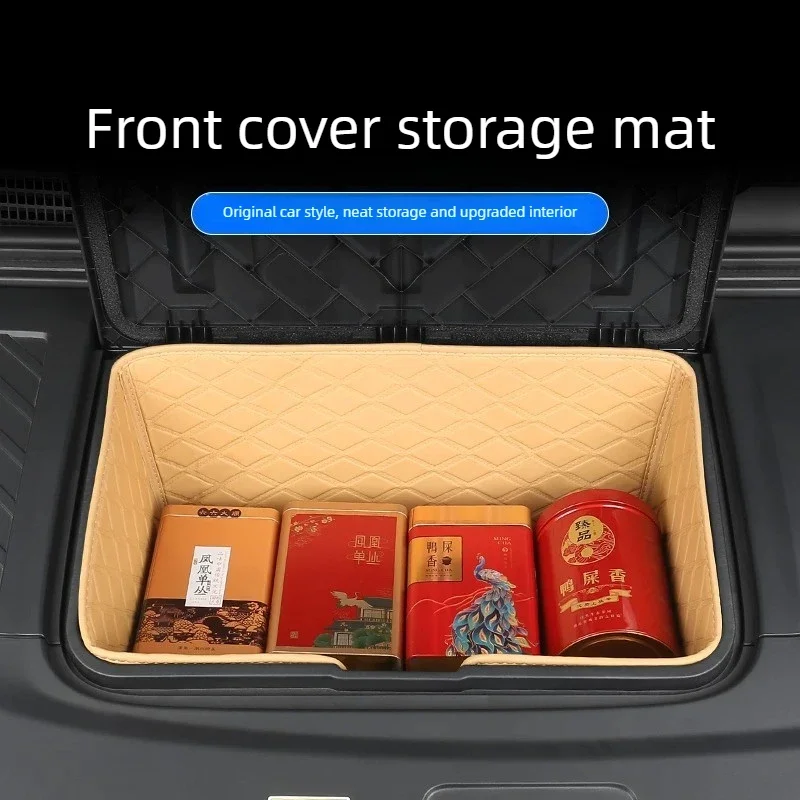 Waterproof Wear Resistant Car Front Trunk Mat Engine Storage Box Rear Boot Bottom Liner Car Accessories For VOYAH Dreamer EV