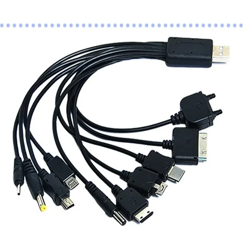 10 In1 kabel Transfer Data USB multifungsi untuk IPod Motorola Nokia Samsung LG Sony Ericsson Kabel Data elektronik konsumen