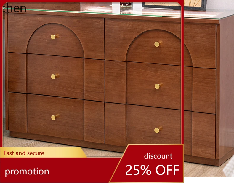 

HT Retro Bedside Table with Mirror, Movable Bed End Table, Vintage Style Bedside Cabinet, Integrated Storage Table