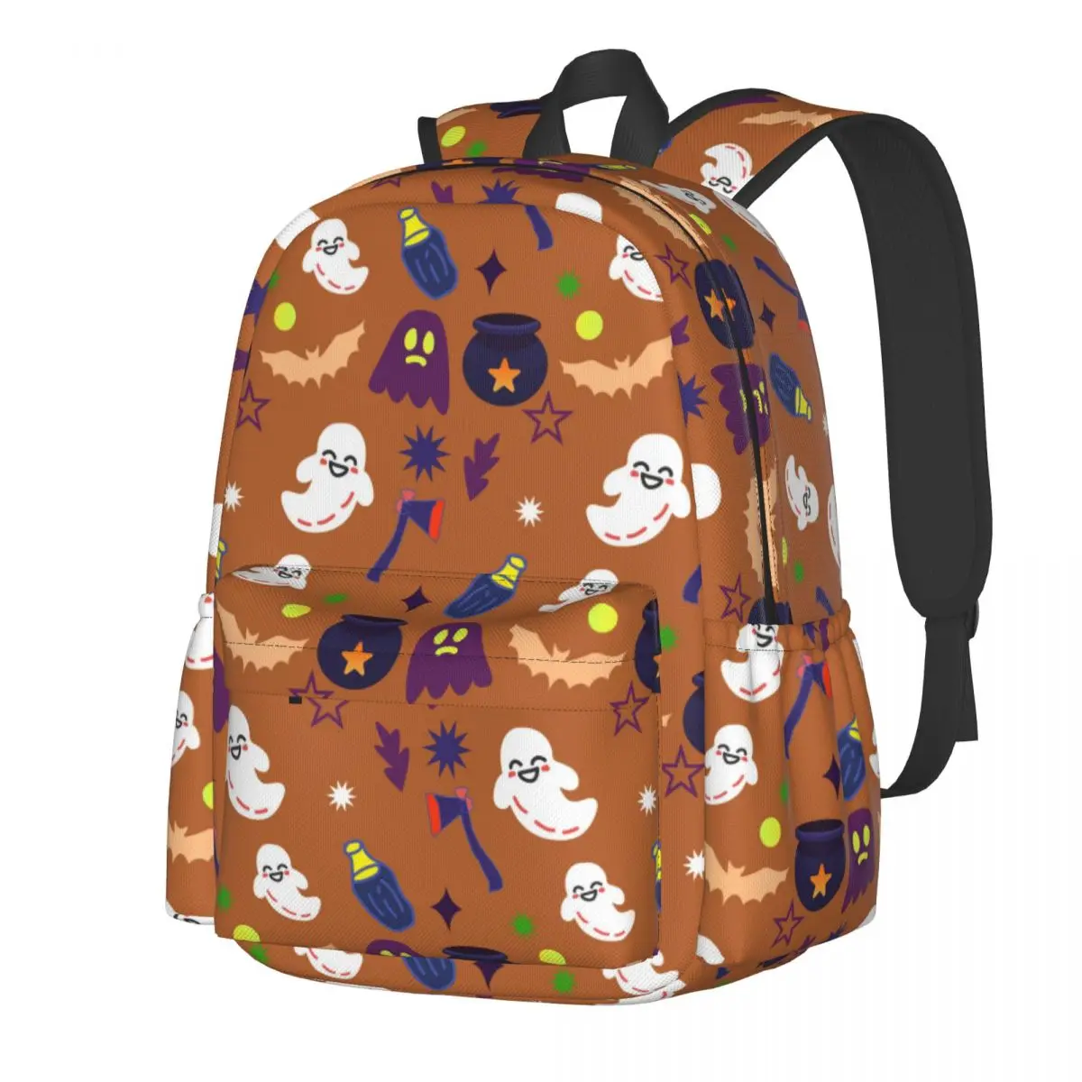 

Halloween Themed Large Capacity Student Backpack Casual Fashion School Bag Travel Rucksack For Teens Women Men