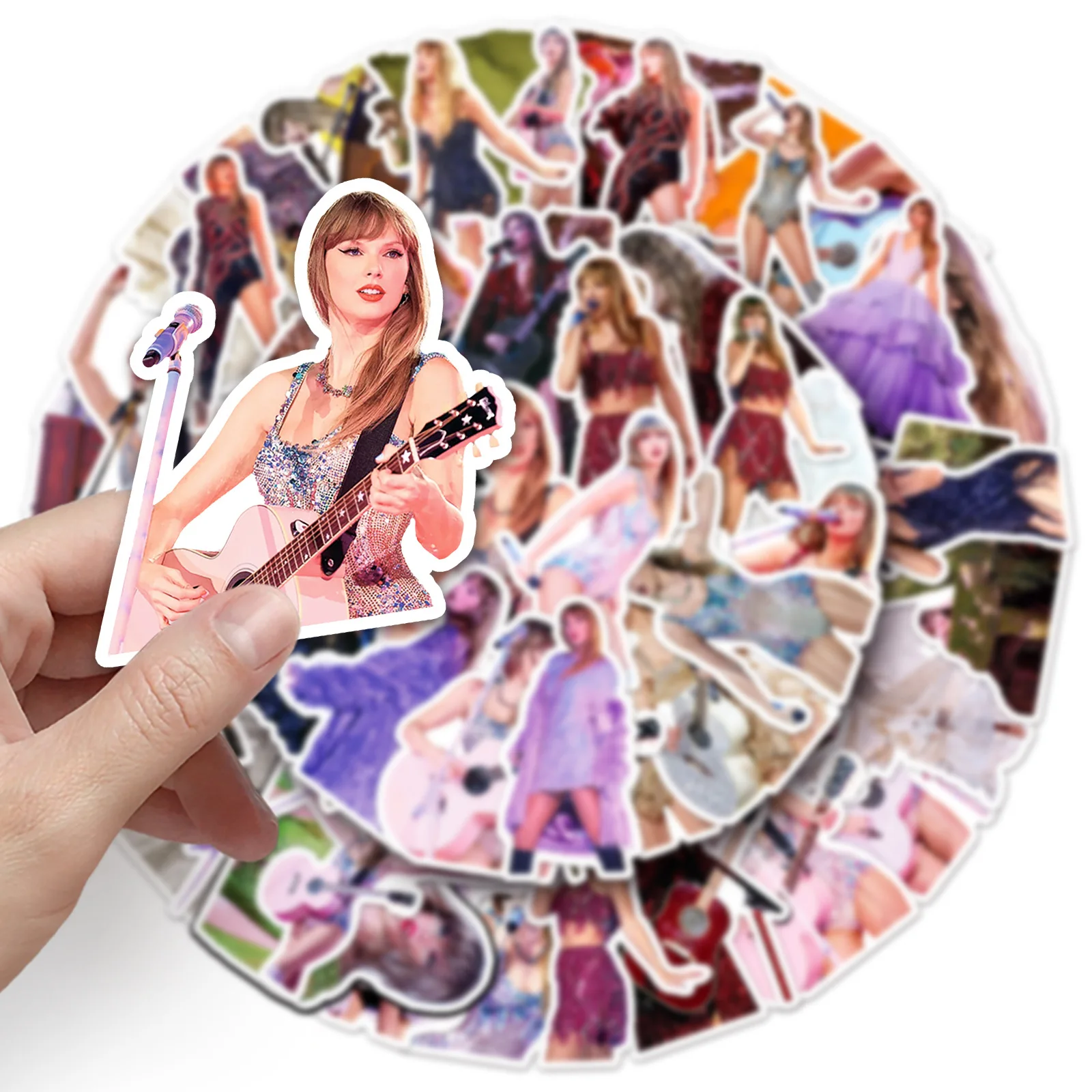 10/52PCS Concert Graffiti Stickers Taylor Decoration Singer Decals Music Toys Fans Gift Fridge Laptop Guitar Car Bike Skateboard