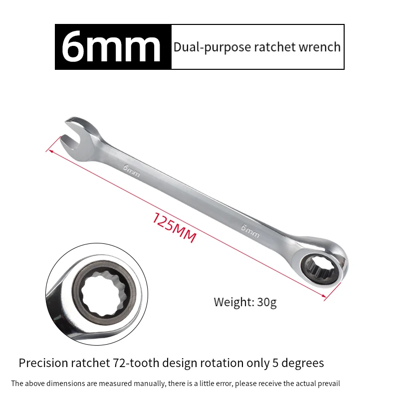 6mm 7mm 8mm 9mm 10mm 11mm 12mm 13mm 14mm 15mm 16mm 17mm 18mm 19mm 20mm-32mm Mini Small Metric Combination Spanner Wrenc