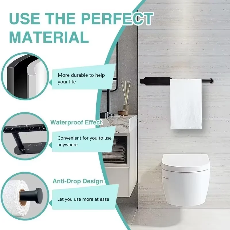 Kitchen Paper Towel Holder Adhesive Tissue Hanger Toilet Roll Paper Dispenser Cabinet Storage Napkin Rack Bathroom Accessories