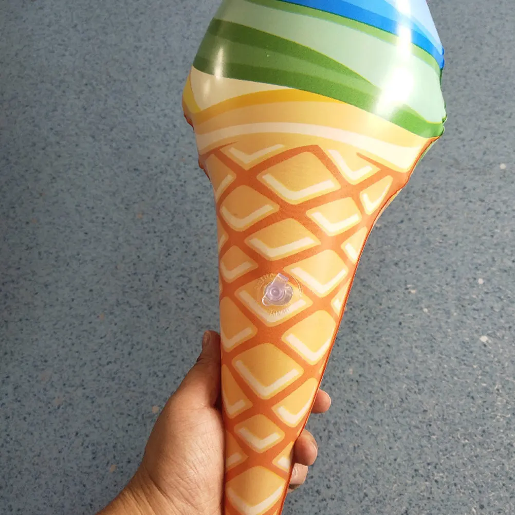 4Pcs Refreshing Inflatable Ice Cream Pool Float Summer Swimming Float for Water Parties Beach Holiday Pool Decoration Floating