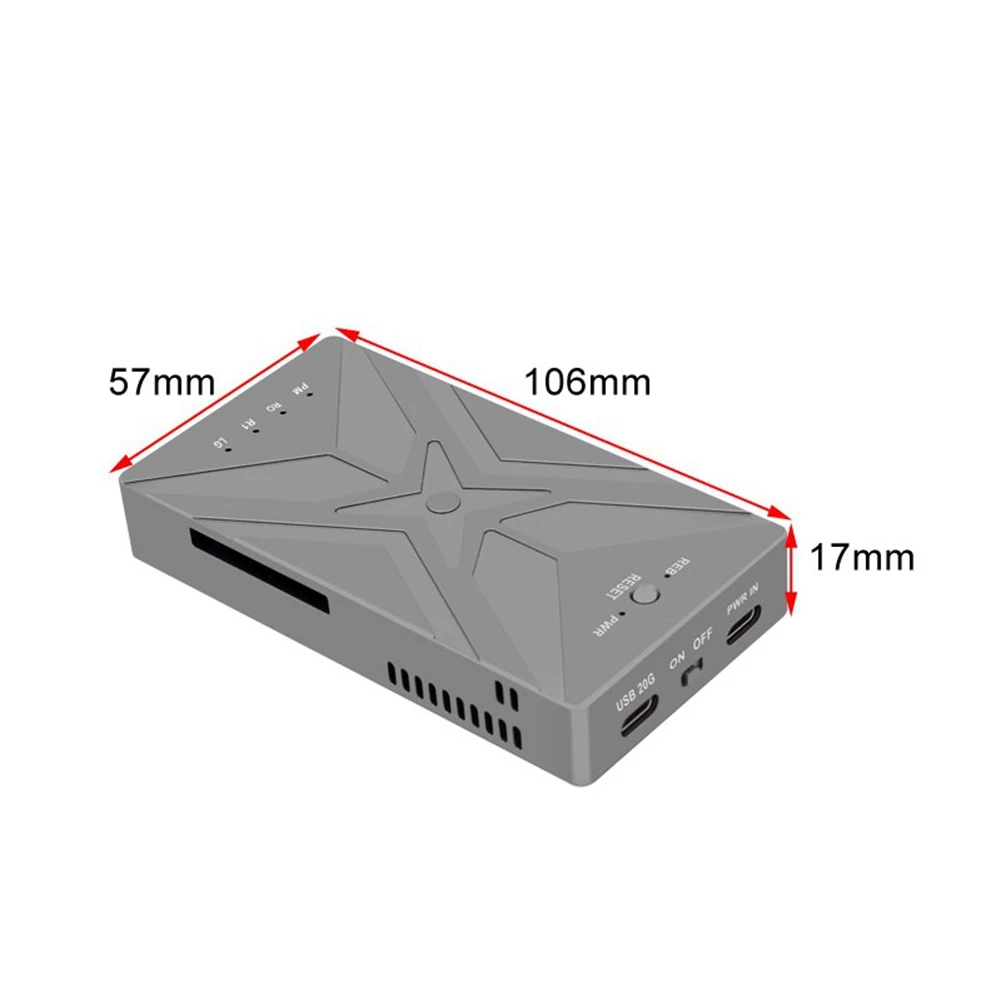 A29F-M.2 NVME SSD RAID Dual Bay M2 SSD funda compatible con disco M.2 Nvme SSD para caja de disco duro SSD TYPE-C USB3.2 GEN2 20Gbps