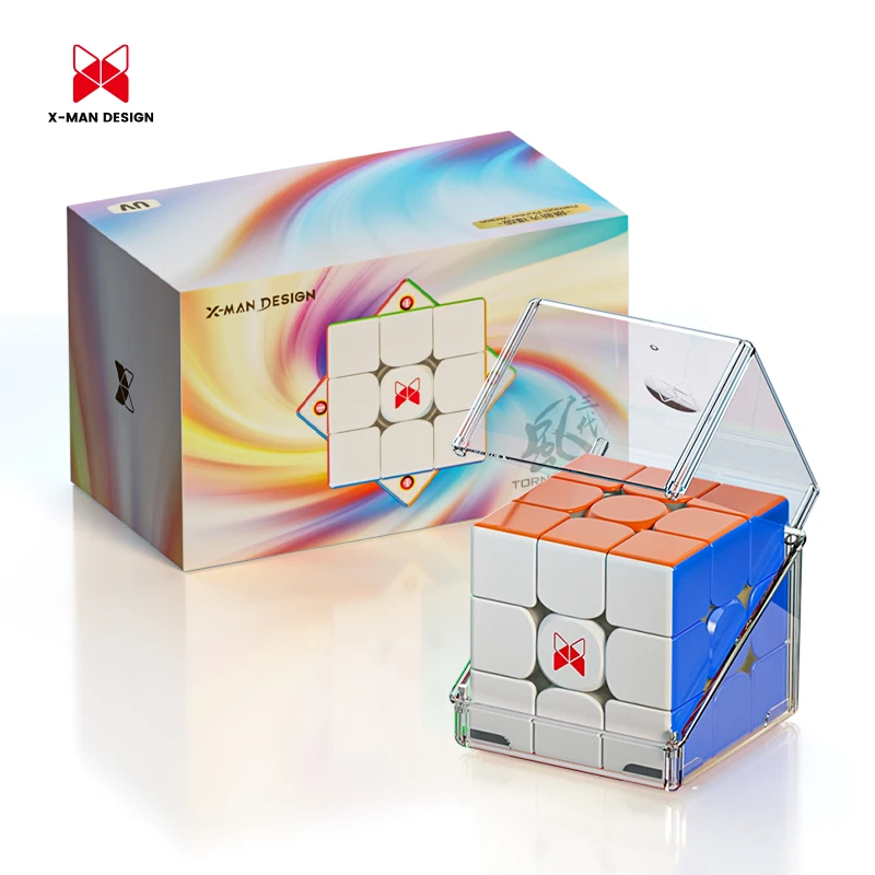 New Qiyi XMD Tornado V3 M Premium 3x3x3 Cube QiYi X-Man Tornado V3M 3x3 Flagship Version Magnetic Magic Speed Cube Puzzle Toys
