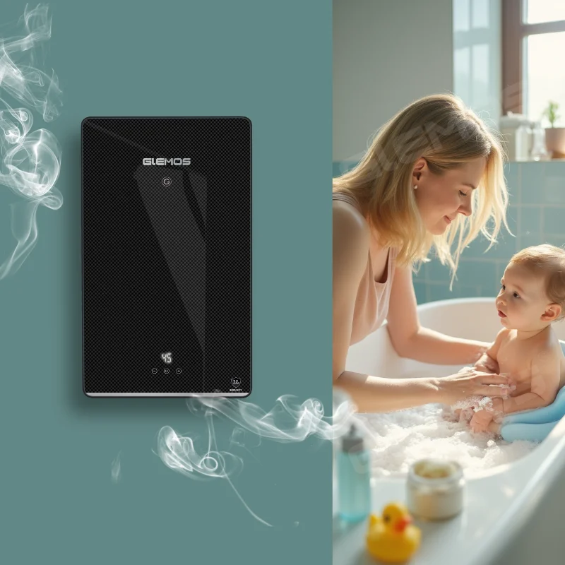 

Портативный проточный водонагреватель мощностью 5 кВт — легкий электрический гейзер для наружного использования (светодиодный дисплей, мгновенный нагрев, водонепроницаемость IPX5)