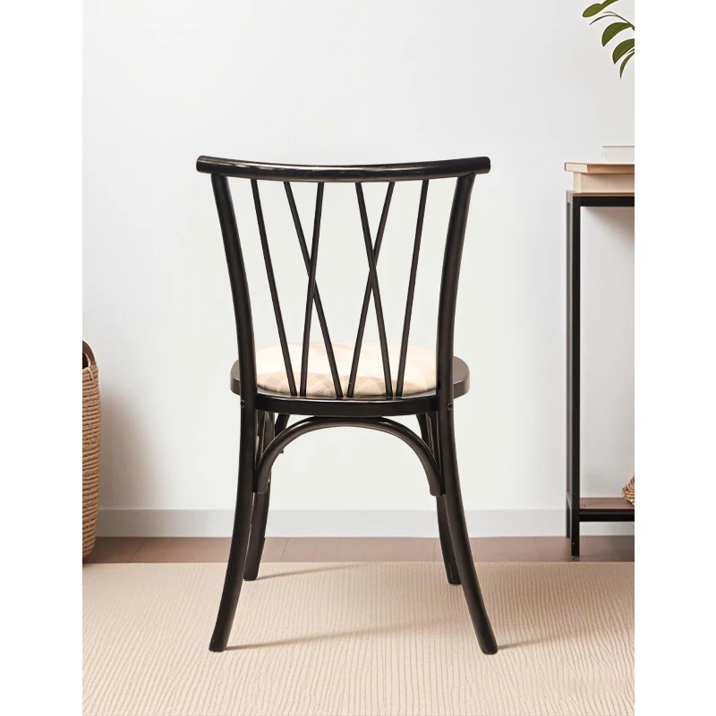 Modern Minimalist Designer Coffee Chair Restaurant Hotel Furniture High Back Metal Leather Dining
