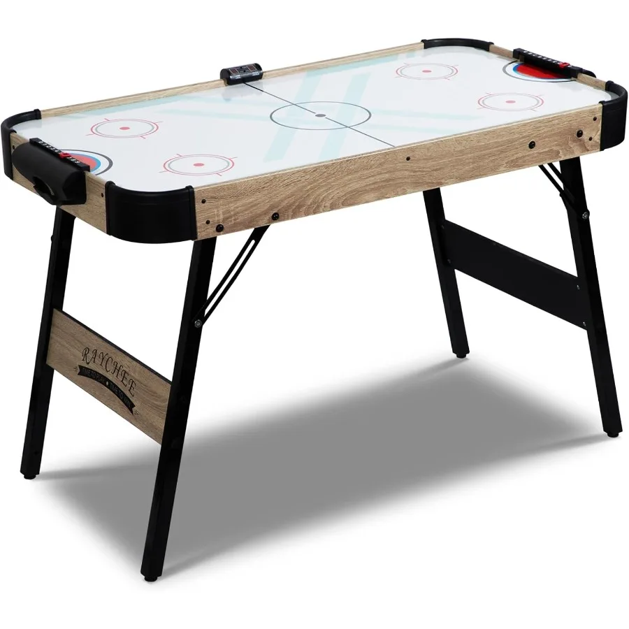 

Foldable Air Hockey Table 48 Indoor Air Hockey Arcade Table Gaming Set with 2 Pucks 2 Pushers Electronic Score Systems for Adul