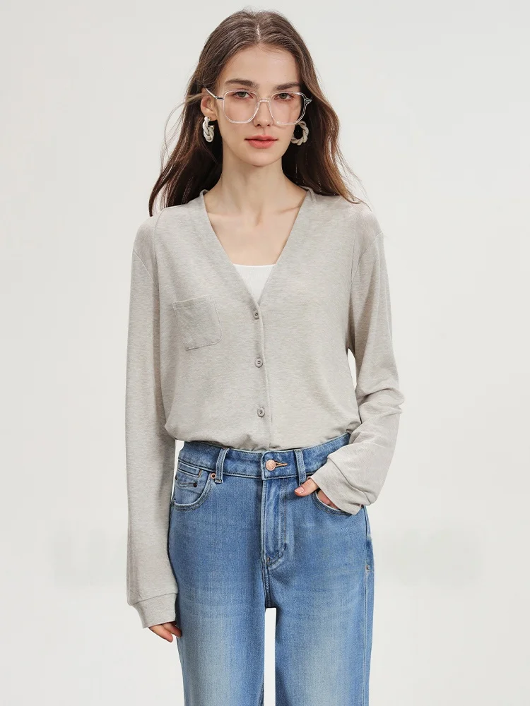 

Liang Town LD·OJ Breathable Naked Sensation Wool Series 0 Pressure Soft Feeling Loose Casual Open Cardigan Women's Kni...