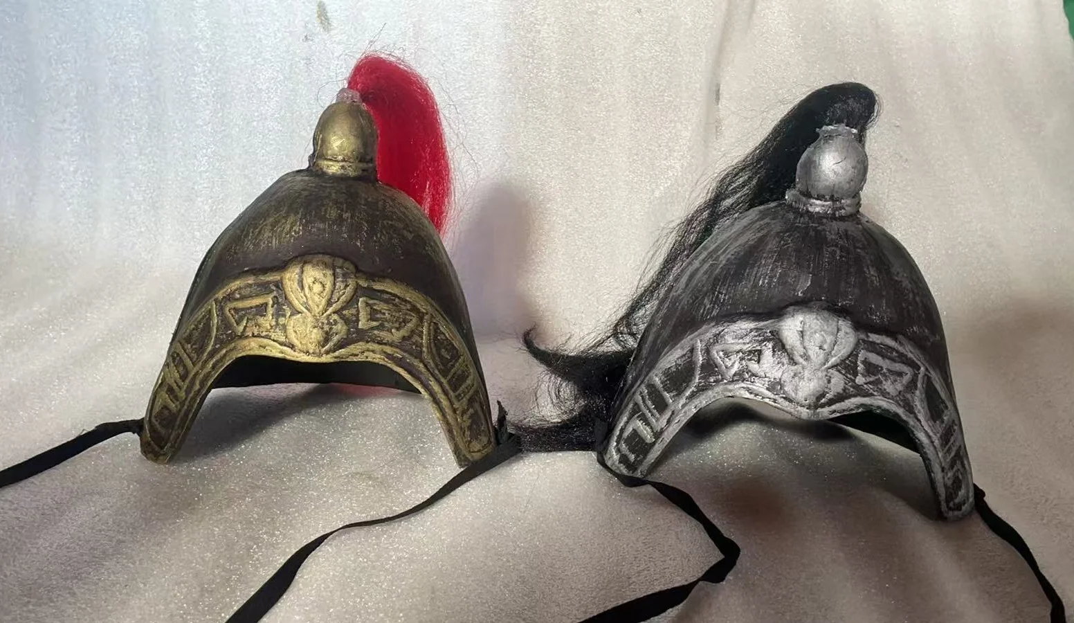 Vintage General Armor Hat For Men Chinese Ancient Soldier Headgear Warrior Valor Cosplay Cap Foam Rubber Material