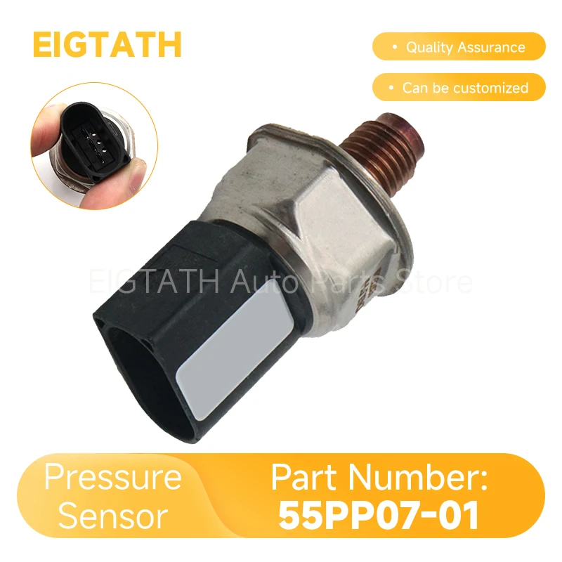 55PP07-01 Fuel Rail Pressure Sensor For Kia Grand Carnival Hyundai Terracan Auto Parts 55PP19-01 5WS40029 9307Z508A 1205976700