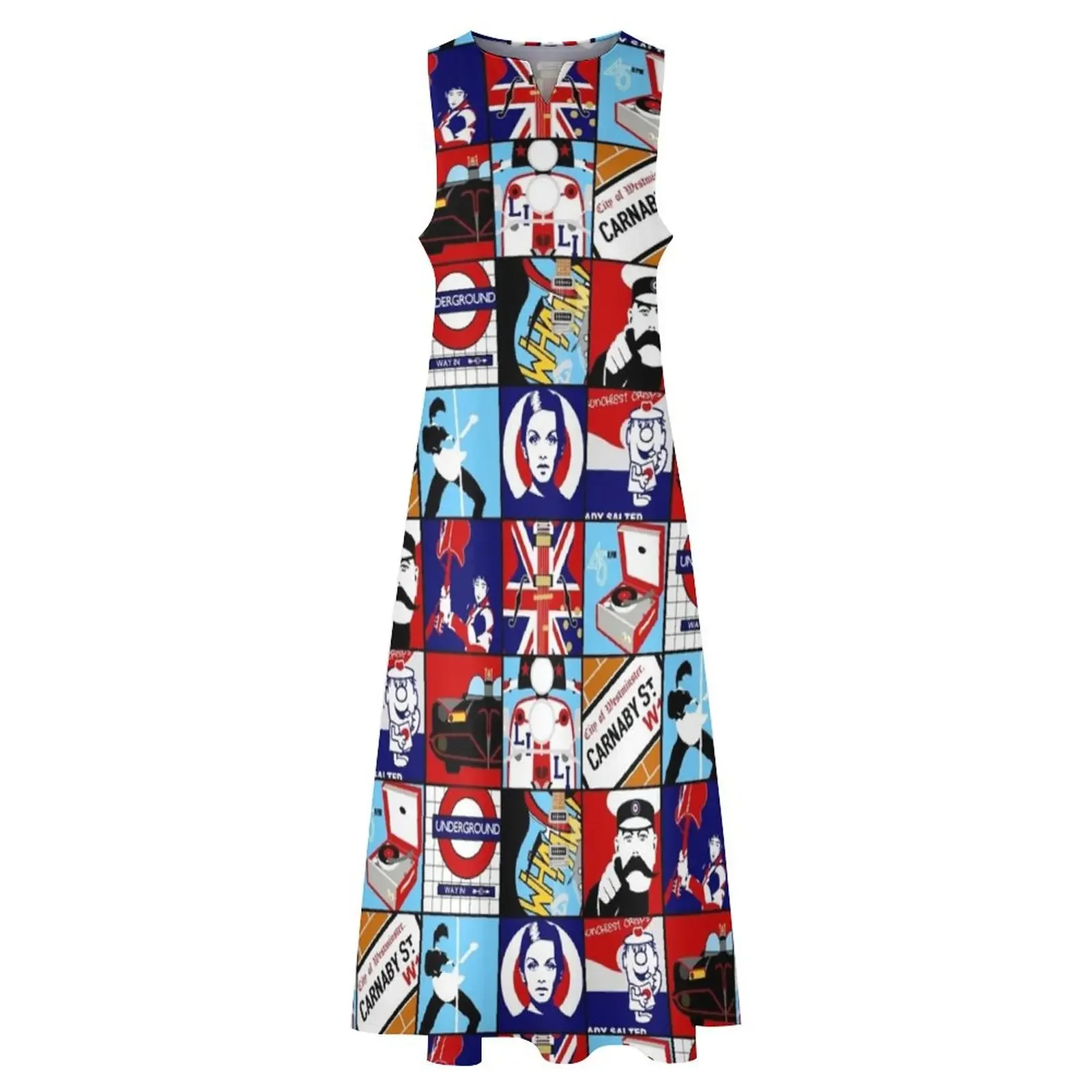 فستان طويل لفن البوب مميز فساتين نسائية فساتين طويلة فستان صيفي #3