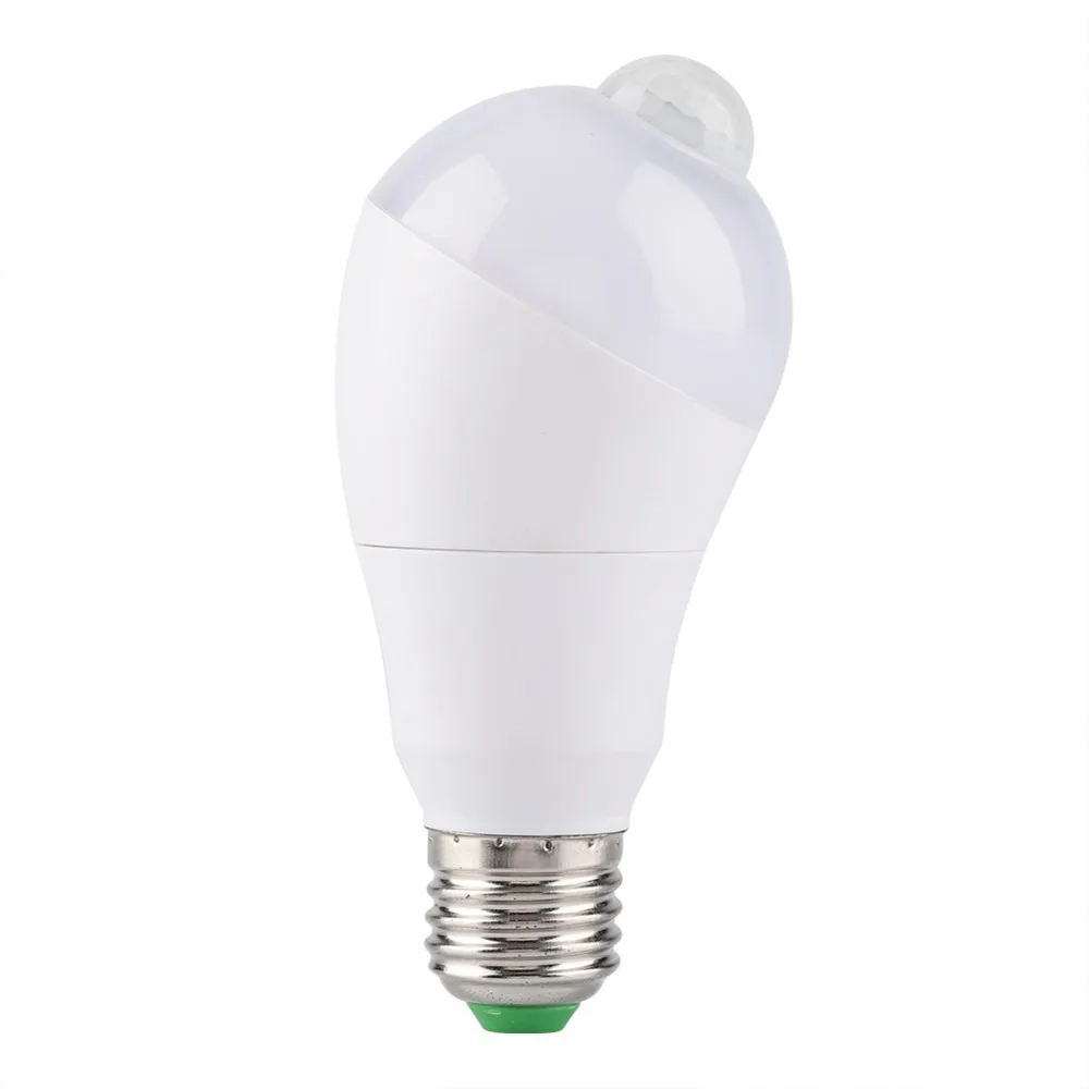 E27 Motion Sensor Light Bulb 350 Degree Rotating AC 85 - 265V LED Light Bulb 3000K - 6500K Motion Sensor Bulb Lamp Basement
