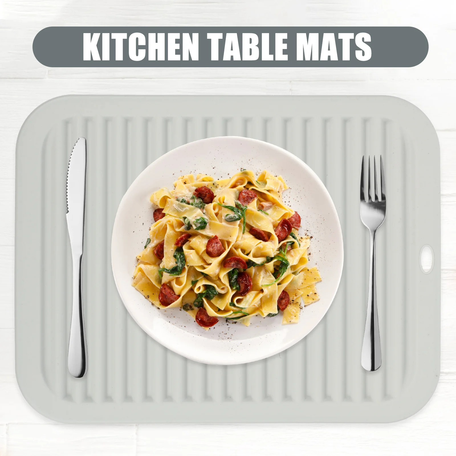 

2Pcs Silicone Heat Resistant Trivet Pot Mat Non Slip Kitchen Coaster Flexible Pads for Hot Pots Bowls Table Use