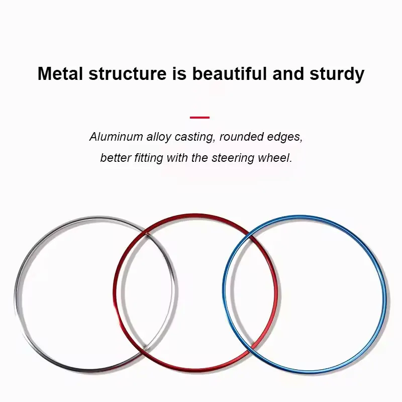 

Aluminum Alloy Steering Wheel Ring Decoration Trim For Porsche Cayenne Panamera Macan 911