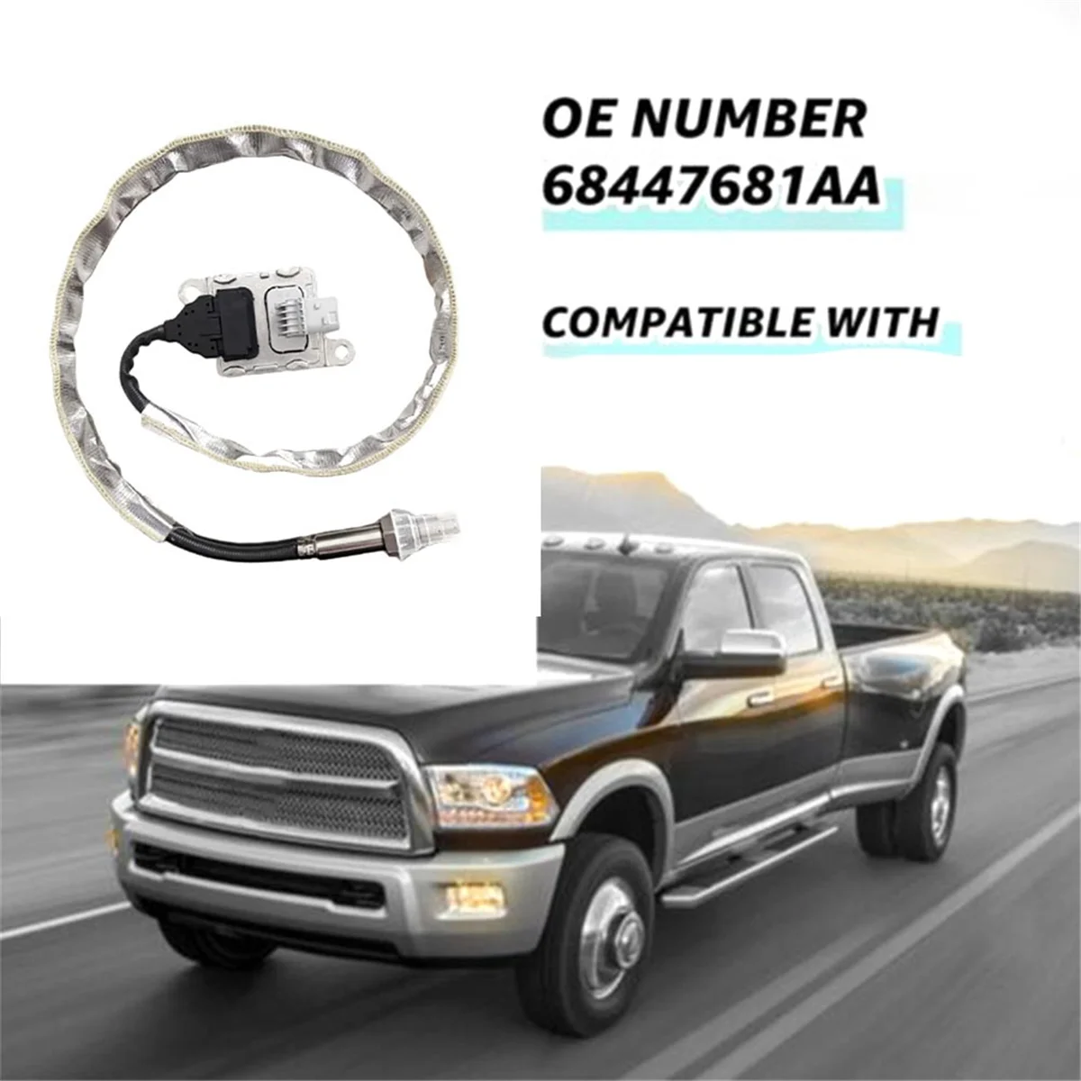 New Nitrogen Oxide Sensor for Dodge RAM 2500 3500 Mopar 2019-2022 68447681AA